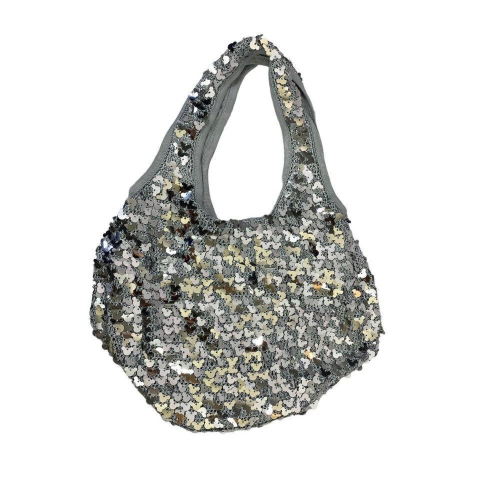 Women's Silver Mickey Sequin Purse